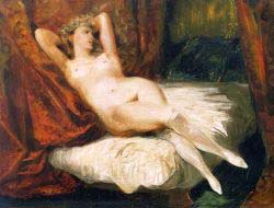 Female Nude Reclining On A Divan