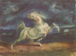 Horse Frightened By A Storm