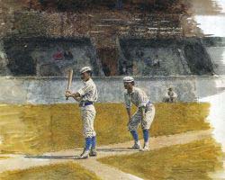 Baseball Players Practicing