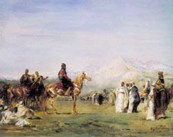 Arab Encampment In The Atlas Mountains