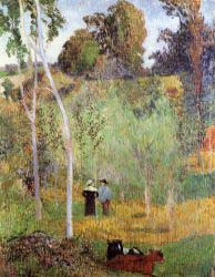 Shepherd And Shepherdess In A Meadow