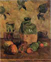 Apples, Jug and Iridescent Glass