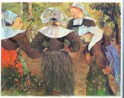 Four Breton Women Dancing