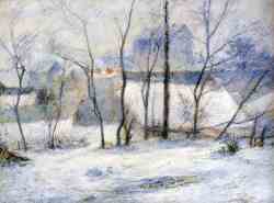 Garden In The Snow At Vaugirard 01