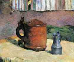 Still Life - Clay Jug And Iron Mug