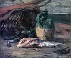 Still Life With Jug And Red Mullet