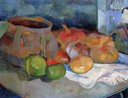 Still Life With Onions,  Beetroot And A Japanese Print