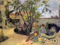 The Family In The Garden -  Rue Carcel