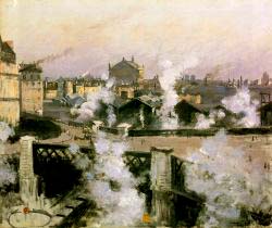 The Pont De L’Europe And Gare Saint-Lazare