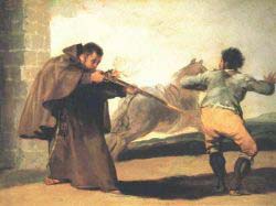 Monk Pedro De Zaldivia Shoots The Bantid Maragato