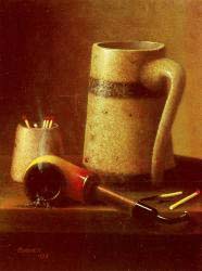 Still Life - Pipe And Mug