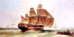 An East Indiaman Entering Madras Harbour - India