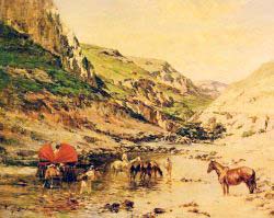 Arabs Resting In A Gorge