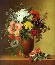 Still Life With Flowers In An Earthenware Vase