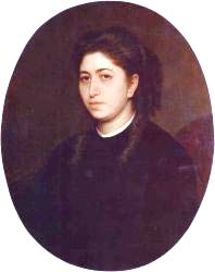 Portrait Of A Young Woman Dressed In Black Velvet