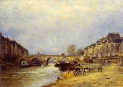 The Seine At Pont Marie