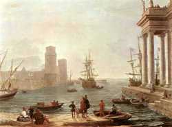 Port Scene With The Departure Of Ulysses From The Land Of The Feaci