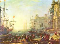 Port Scene With The Villa Medici