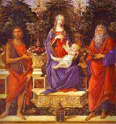 Madonna And Child Enthroned With John The Baptist And John The Evangelist