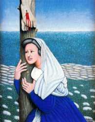 La Virgen Abrazada A La Cruz.