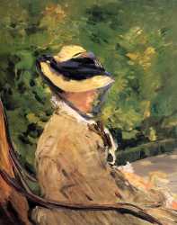 Madame Manet At Bellevue