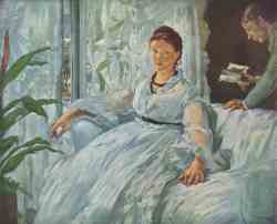 Madame Manet And Leon