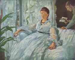 Madame Manet And Leon