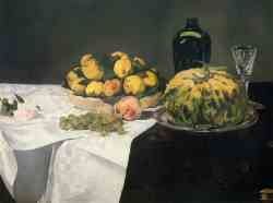 Still Life With Melon And Peaches