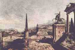 Landschaft Mit Obelisk