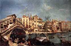 The Rialto Bridge From The Riva Del Vin