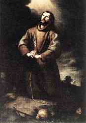 St Francis Of Assisi At Prayer