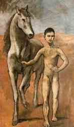 Boy Leading A Horse