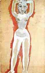 Female Nude With Her Arms Raised (1907)