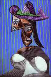 Woman In A Stripped Hat
