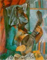 Woman Playing The Mandoline (1909)