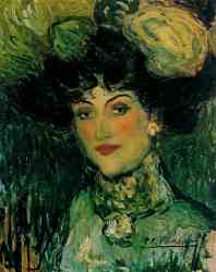 Woman With Feathered Hat 2