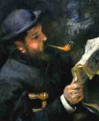 Claude Monet Reading (1872)