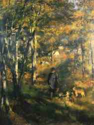Jules Le Coeur Walking His Dogs