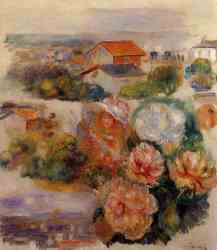 Landscape (Flowers And Little Girl)