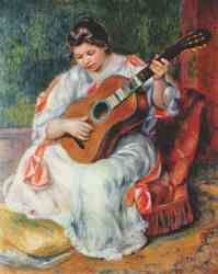 Woman Playing The Guitar