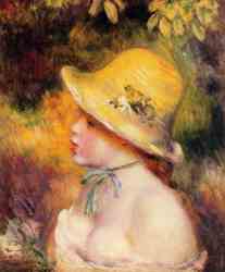 Young Girl In A Straw Hat 2