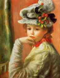 Young Girl In A Straw Hat 3