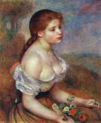 Young Girl With Daisies