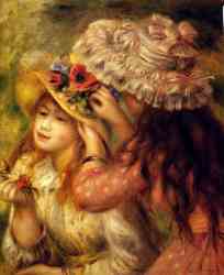 Young Girls With The Flowered Hats