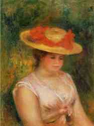 Young Woman In A Straw Hat 4