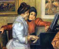Yvonne Et Christine Lerolle Au Piano