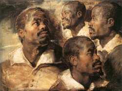 Four Studies Of The Head Of A Negro