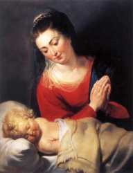 Virgin In Adoration Before The Christ Child