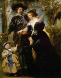 Rubens, His Wife Helena Fourment And Their Son Peter Paul (1639)