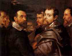 Self-Portrait In A Circle Of Friends From Mantua (16--)